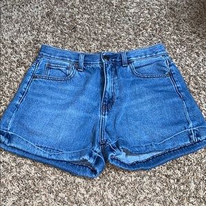 denim shorts